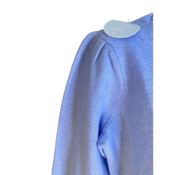 Hill House Womens The Sylvie Sweater Vista Blue Merino Wool Pullover Size Medium - Picture 4 of 9
